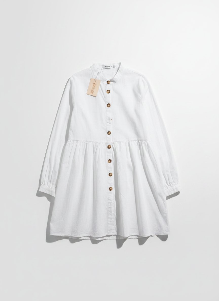 Robe tendance blanche de la marque Missguided taille 38 avec étiquettes 