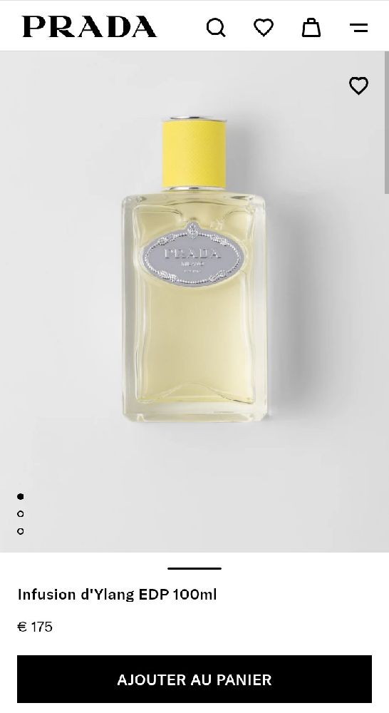 PRADA Infusion d'Ylang eau de parfum authentique importé cacheté sous blister neuf 100 ml