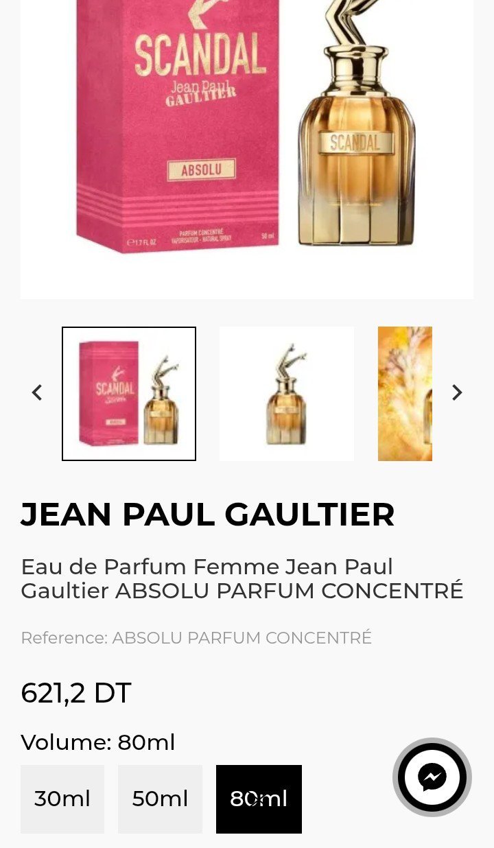 Jean Paul Gaultier Scandal Absolu grand format 