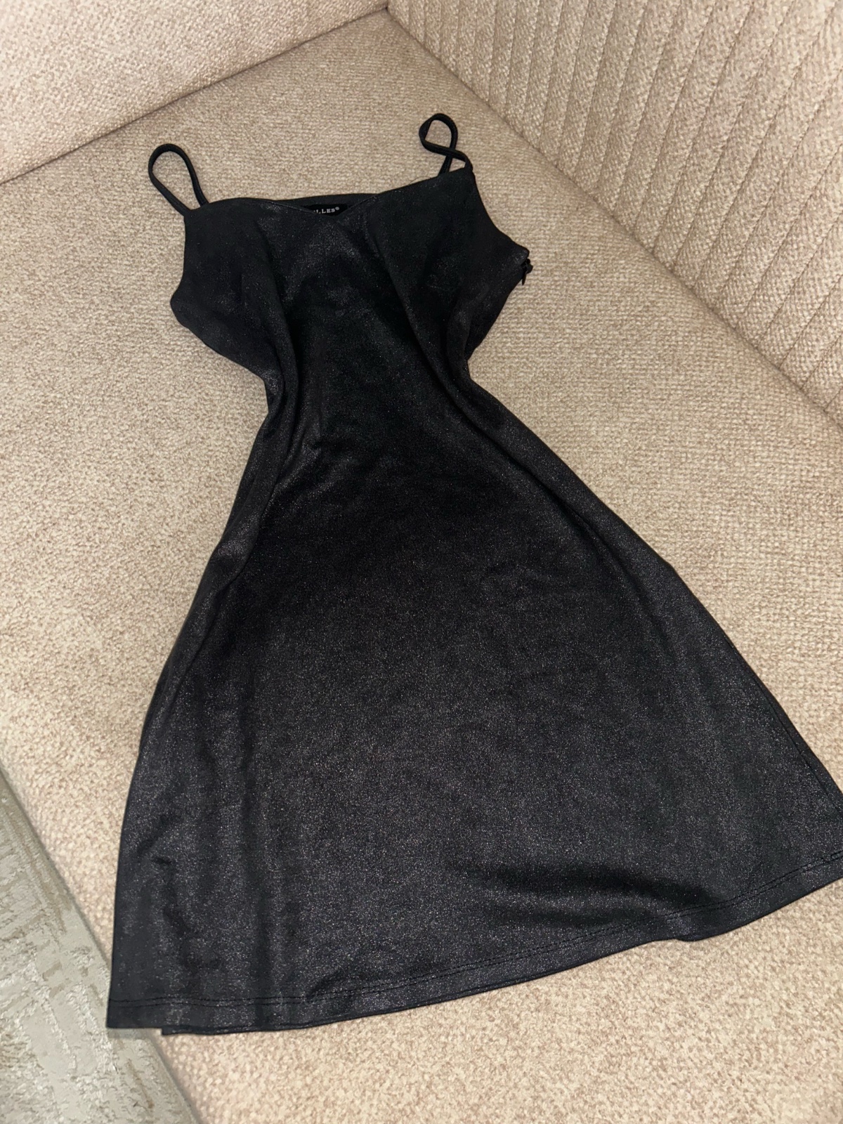 Robe glitter noir