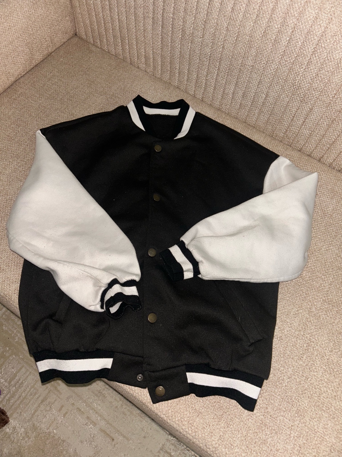 Vest over size noir et blanc