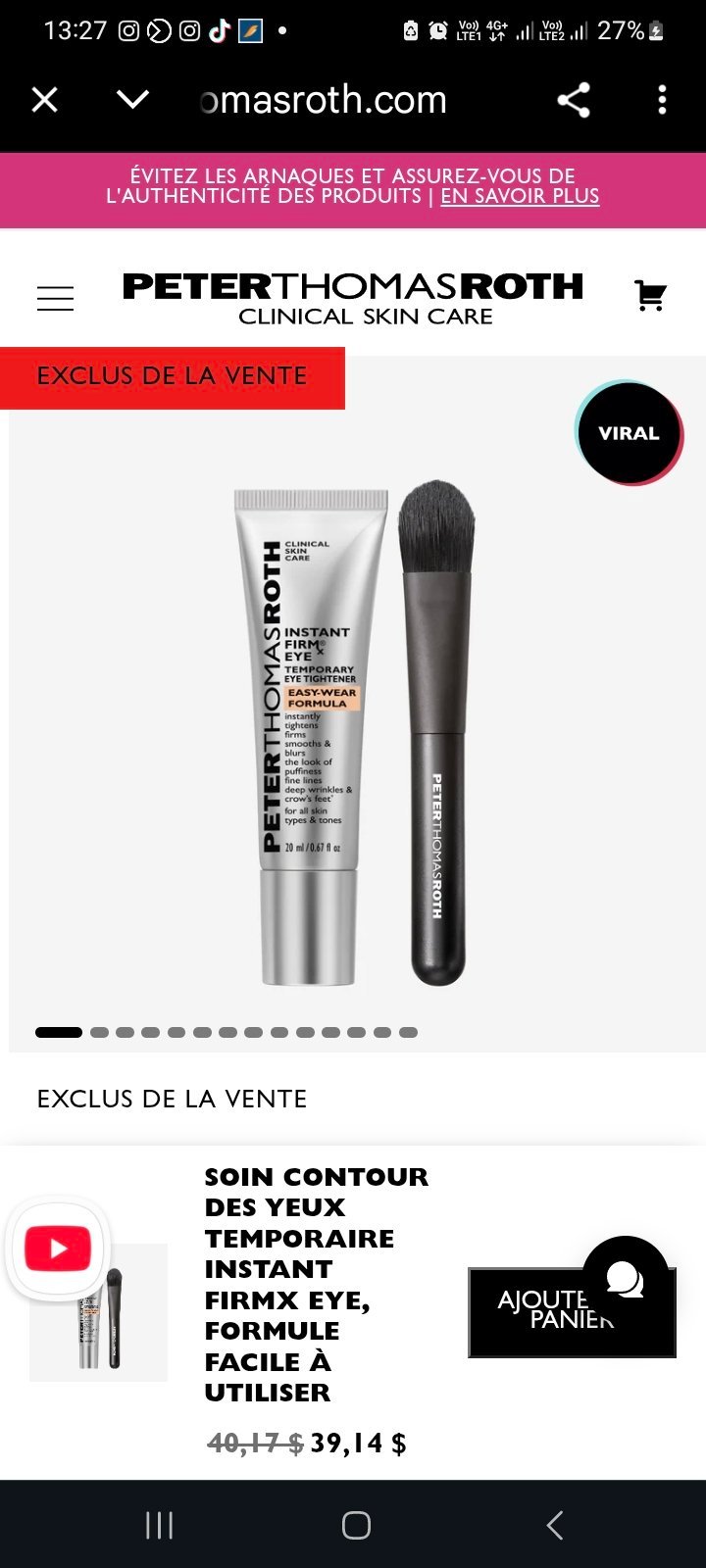 Serum raffermissant instantané 