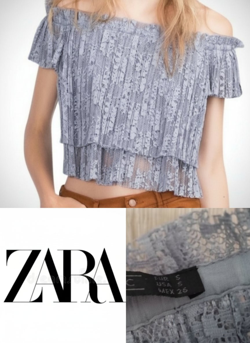 Top dentelle zara