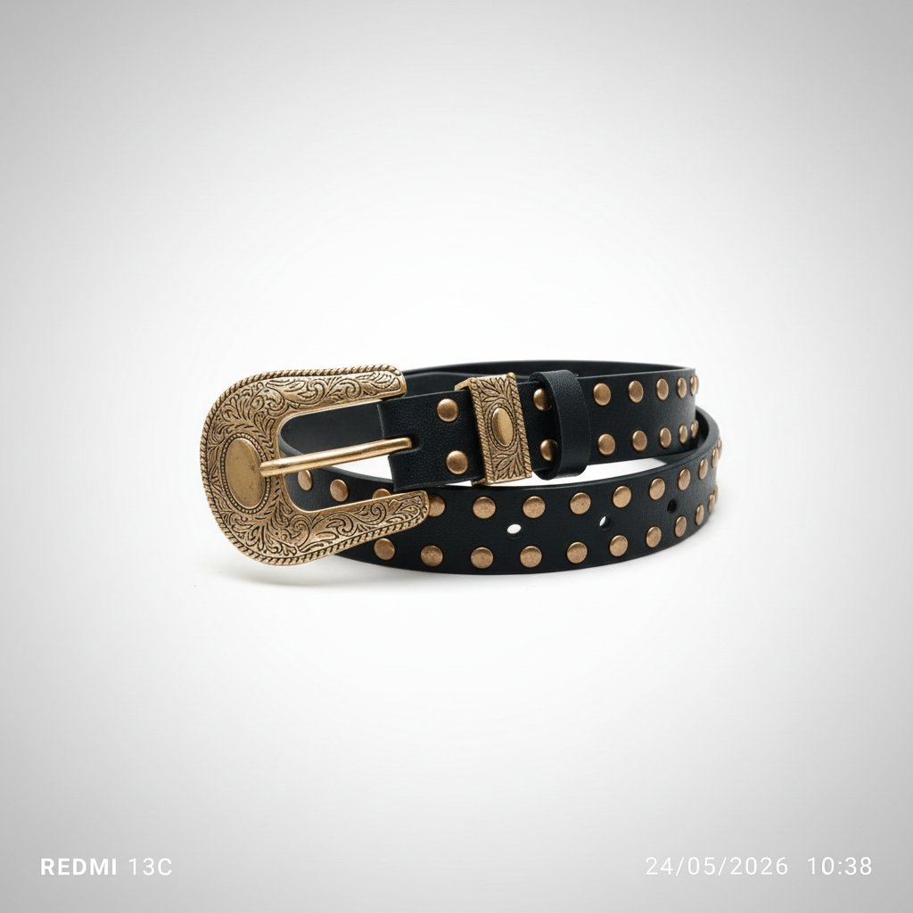 Ceinture clouté noir