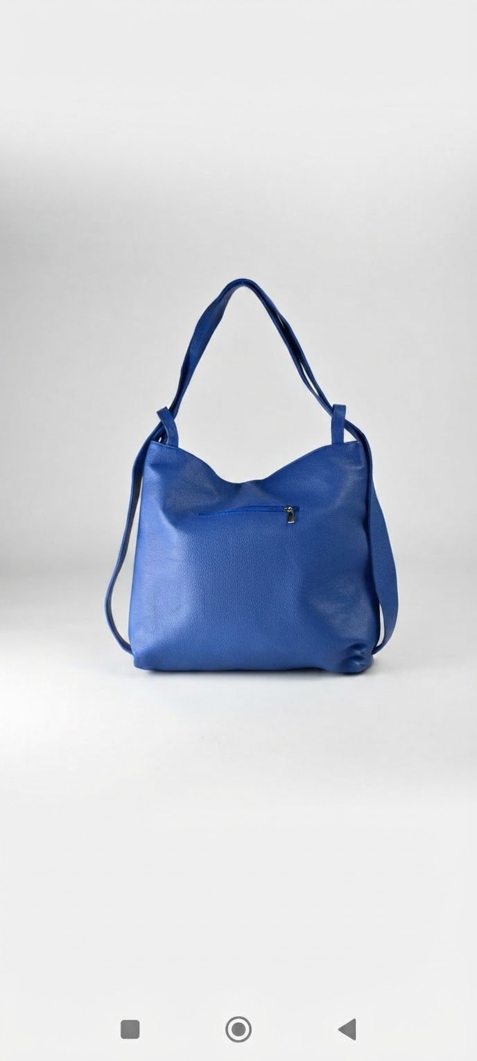 Sac à dos convertible en sac porté épaule avec étiquette 