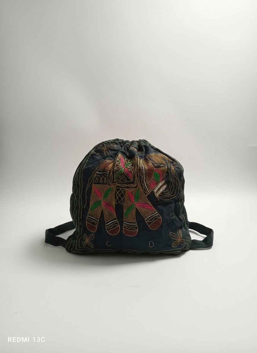 Sac à dos en tissu imprimé 🐘