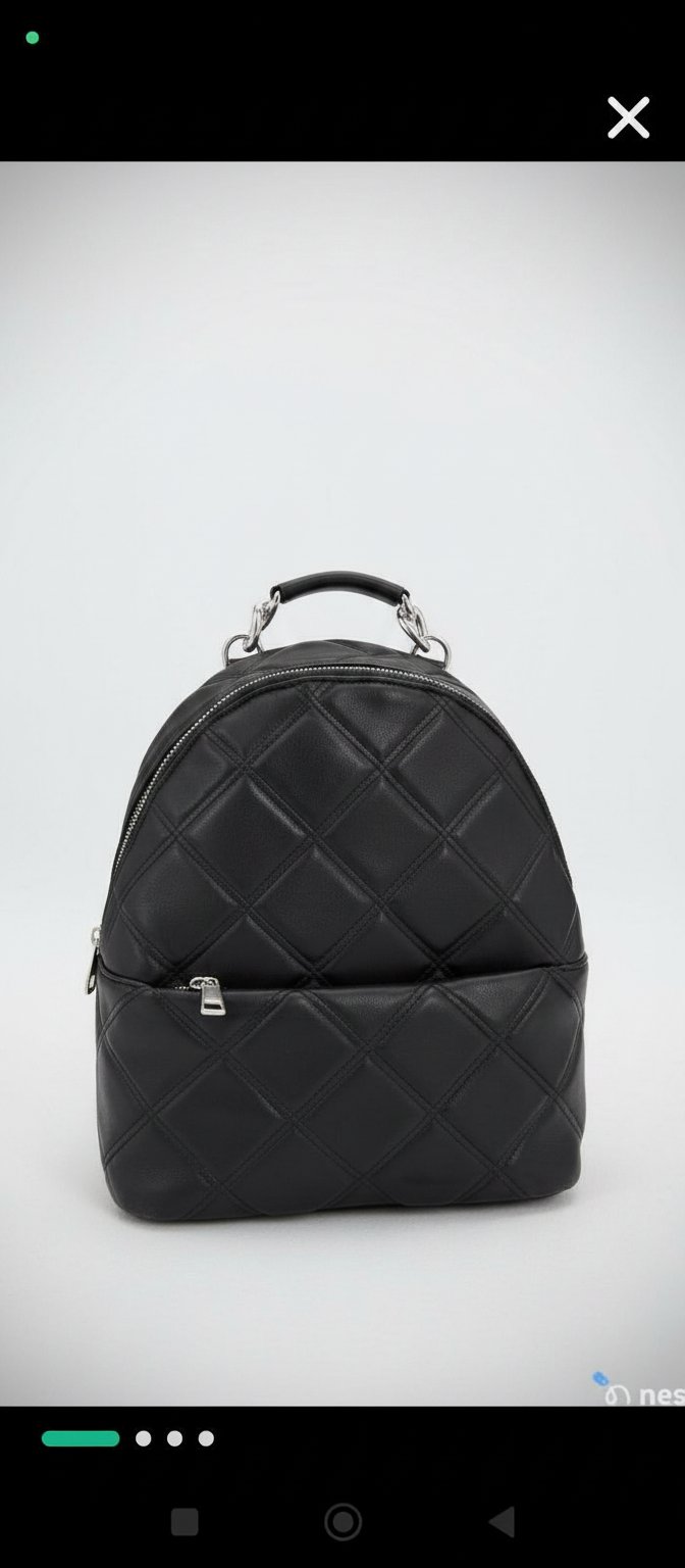 Sac à dos capitonné noir