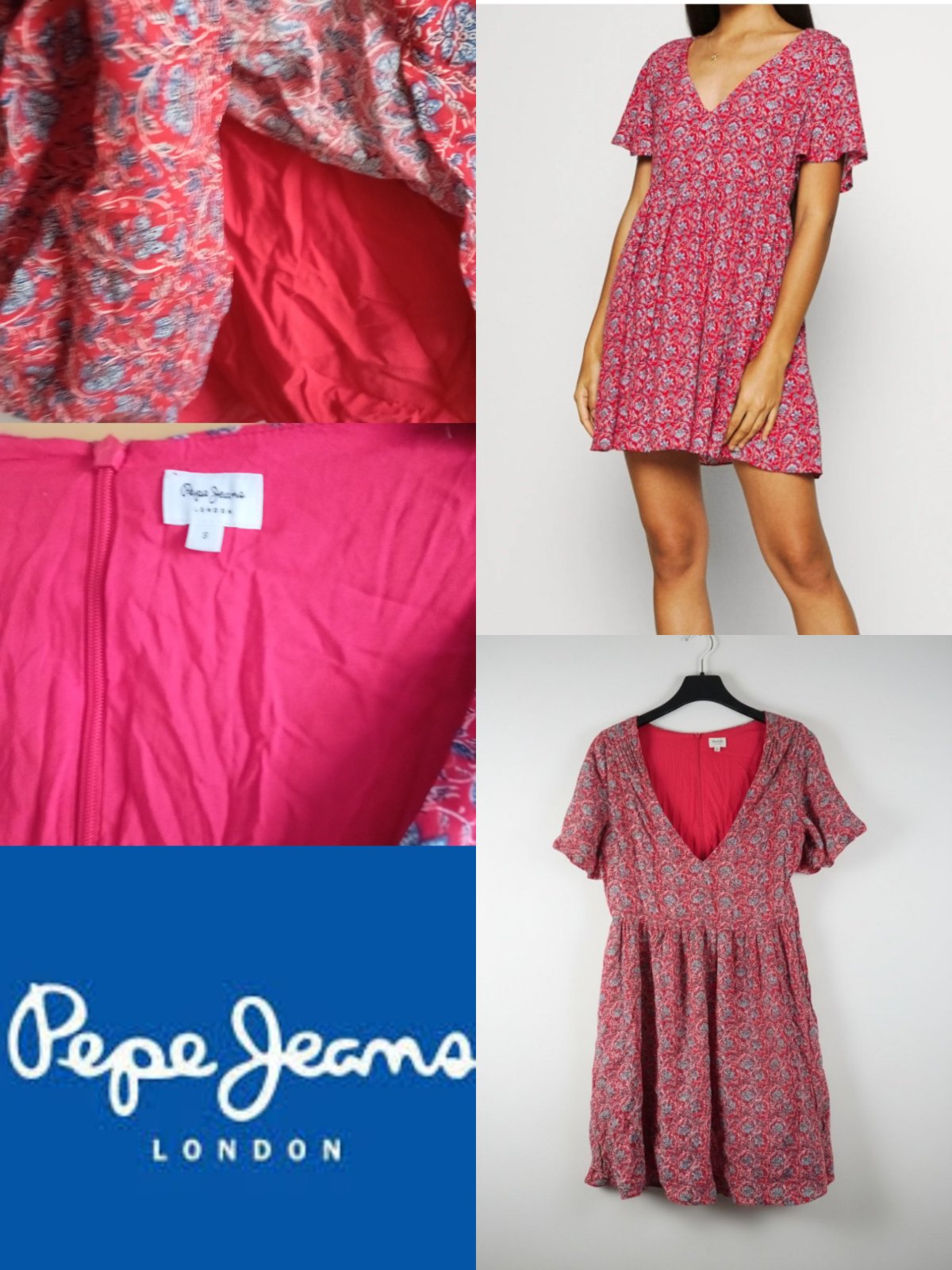 Robe pepe jeans robe fleurie 