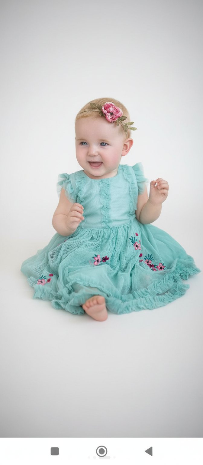 Robe en dentelle petite fille