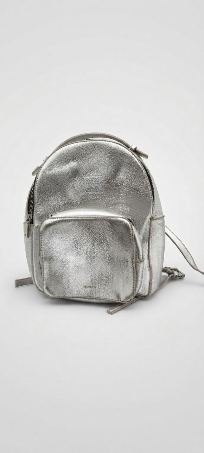 Sac à dos Mango argenté 