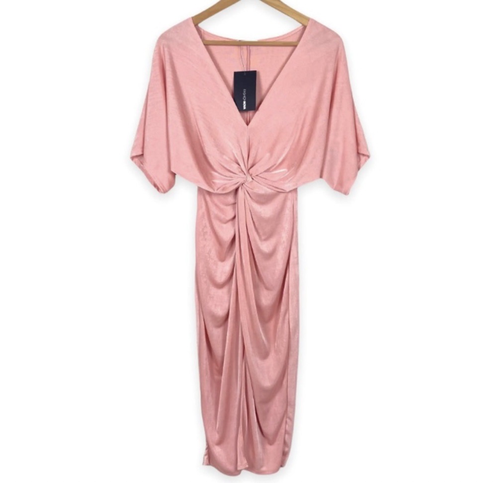 Robe soiree rose brillante