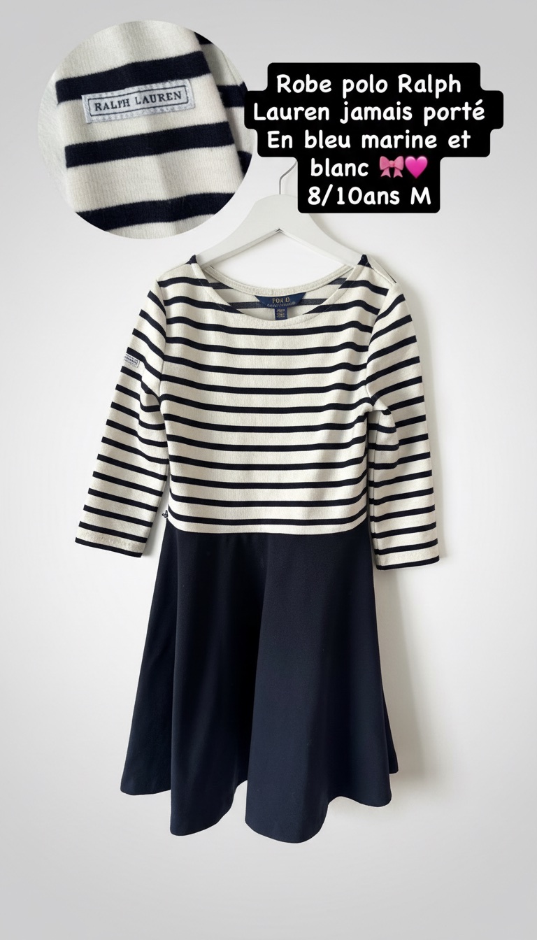 Robe polo ralph lauren 8/10ans M