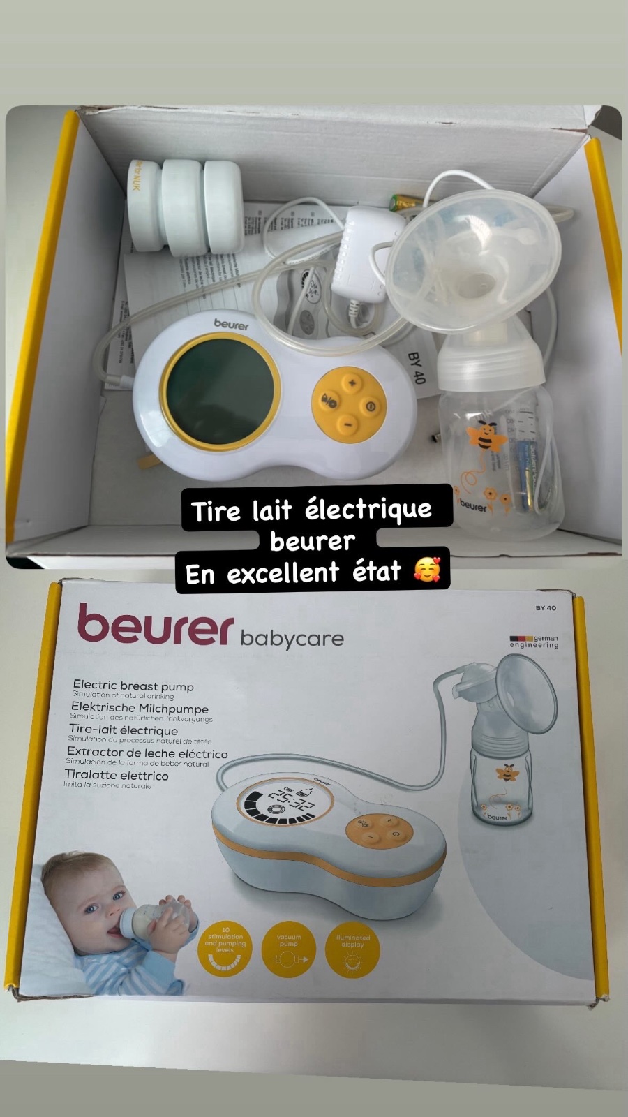 Tire lait electrique beurer 