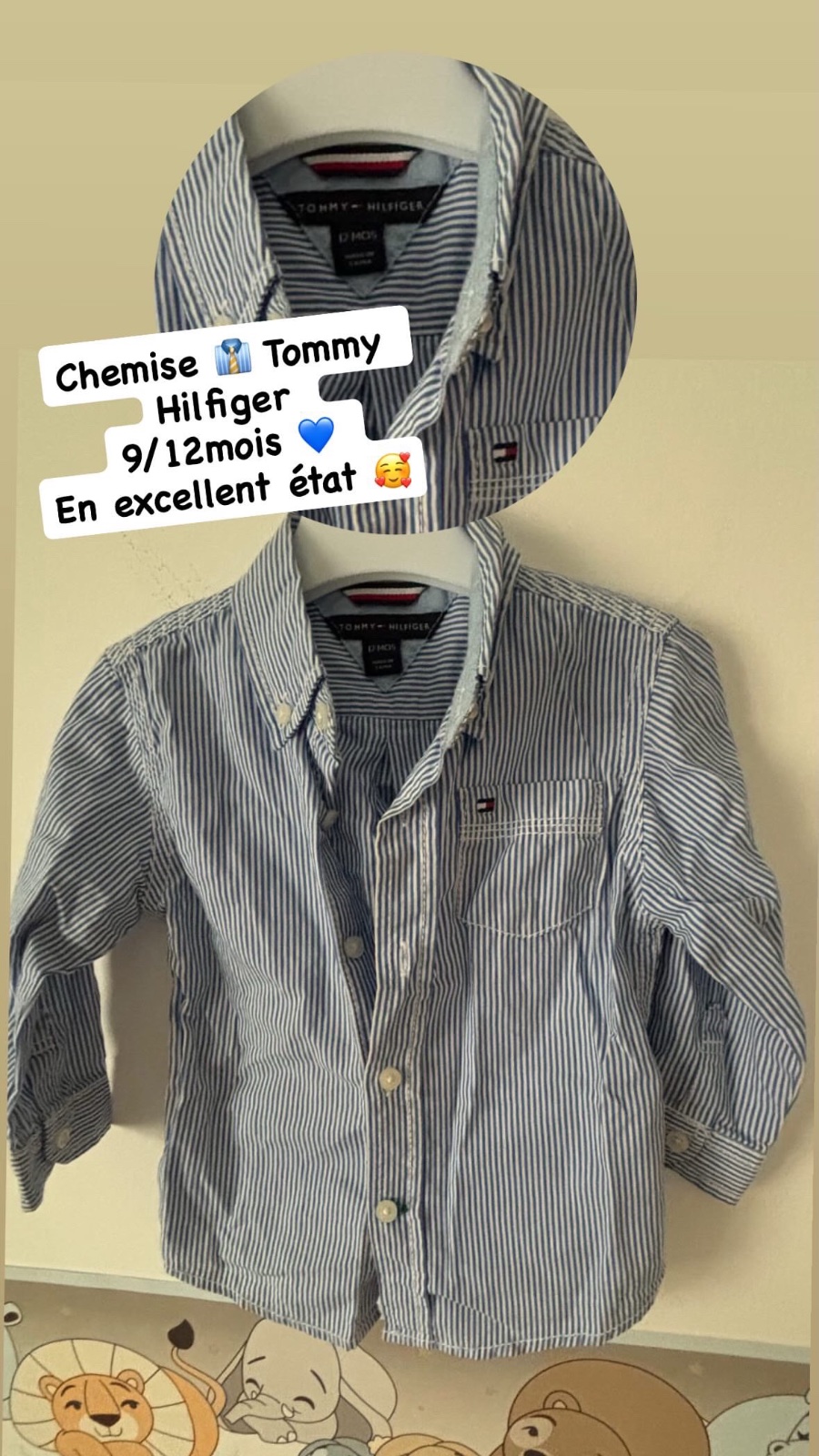 Chemise tommy 12mois 