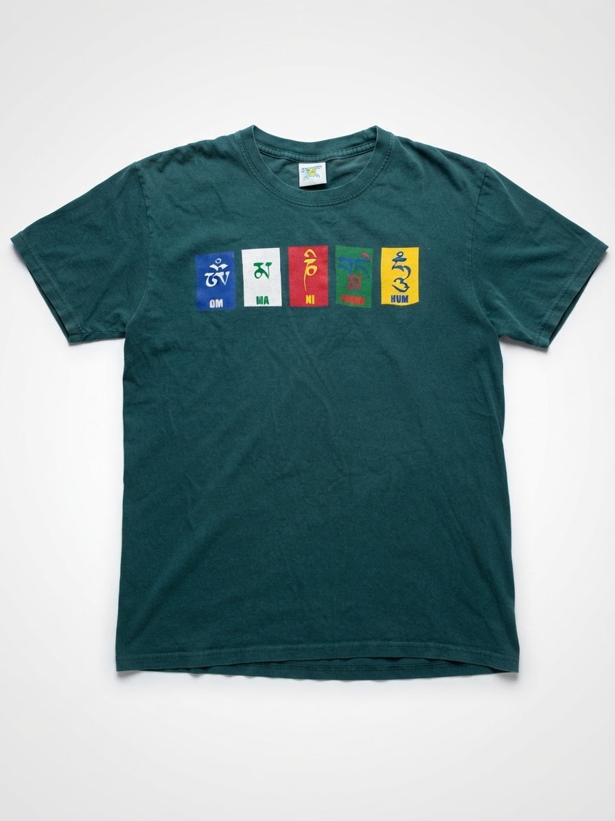 T-shirt vert made in nepal
