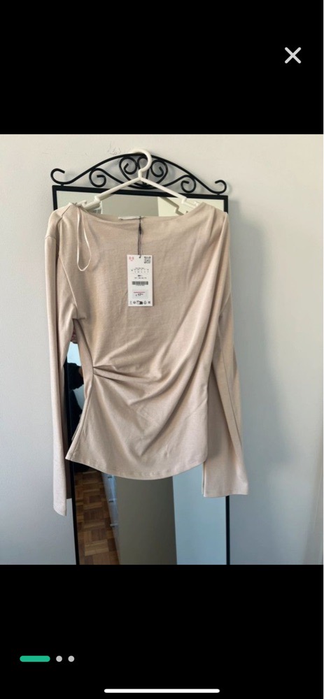 Pull zara beige col bateau