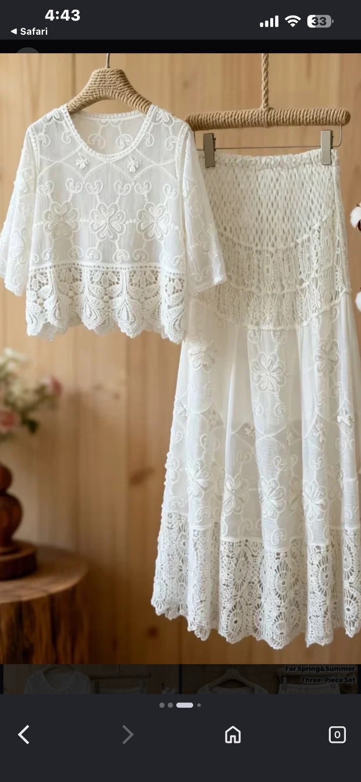 Set broderie anglaise