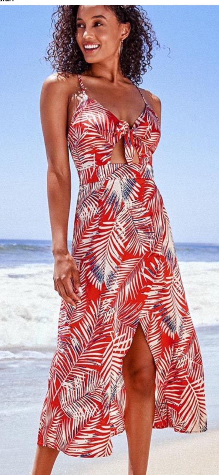 Robe imprimee tropical