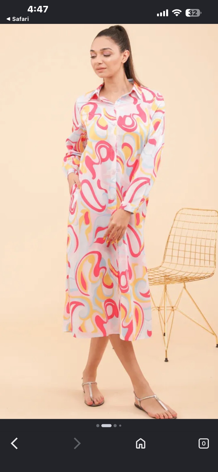 Robe chemise imprimée