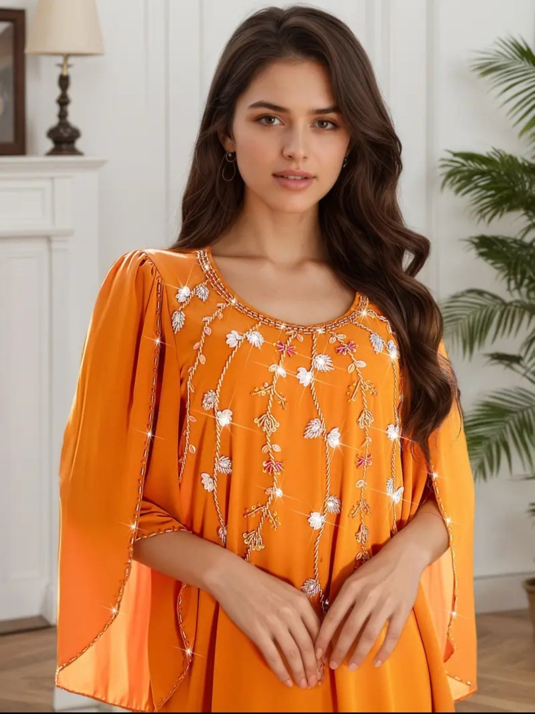 Robe orange taille XL neuve jamais portée 