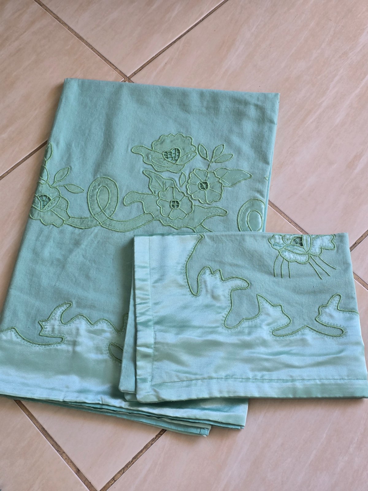 Farch bébé karia vert mal7fa 190x120cm +m5adda