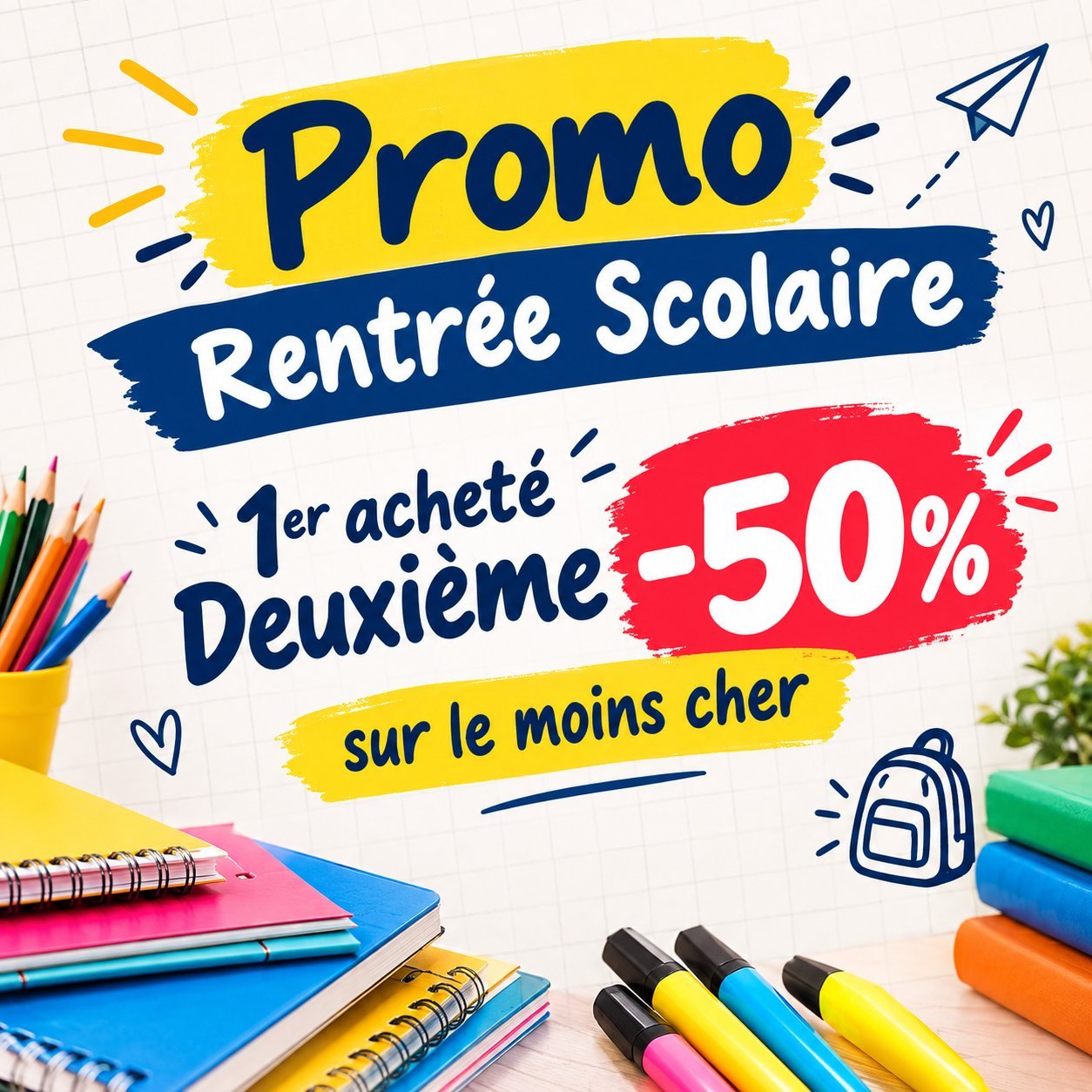 Promo Rentrée Scolaire !!