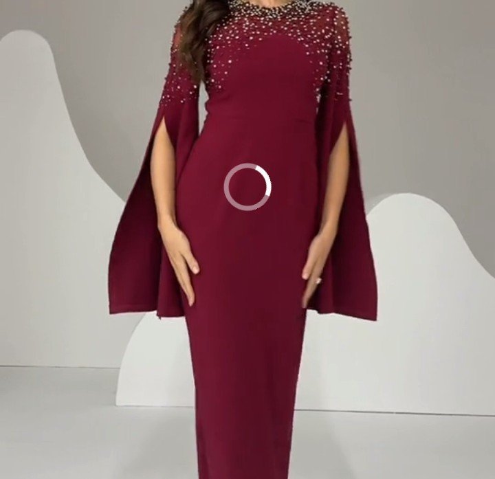Robe rouge bordeaux élégante 