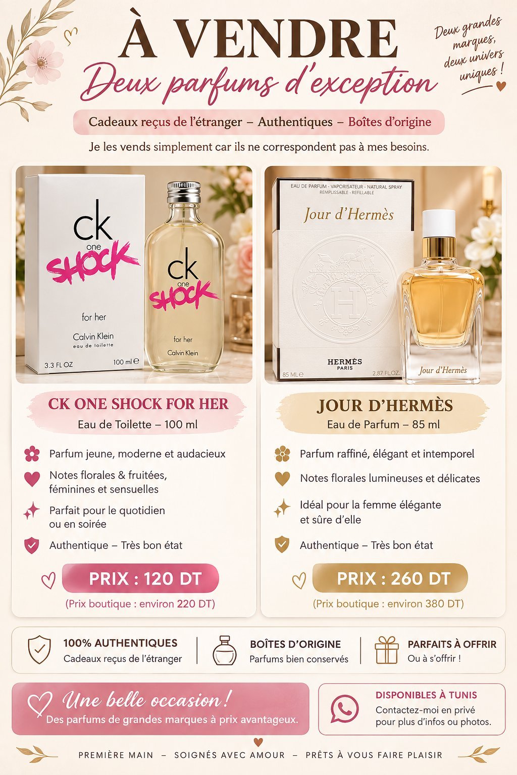 Vente parfum