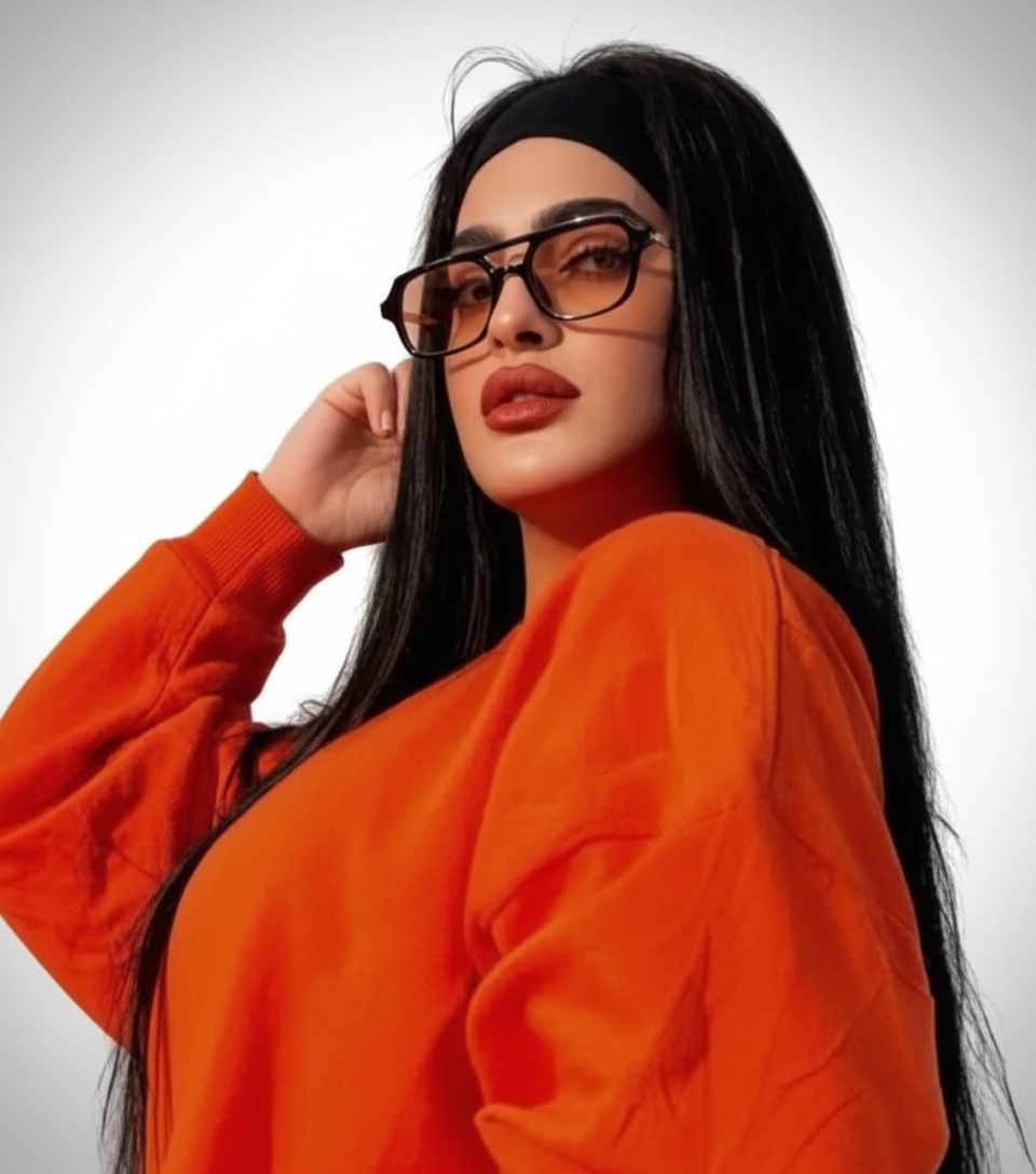 Lunette en orange 