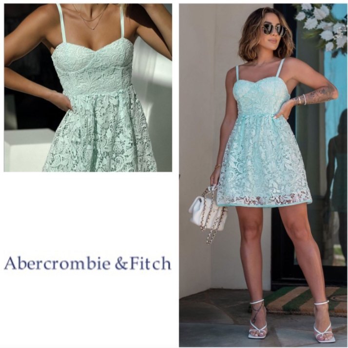 Robe courte evasee a dentelles