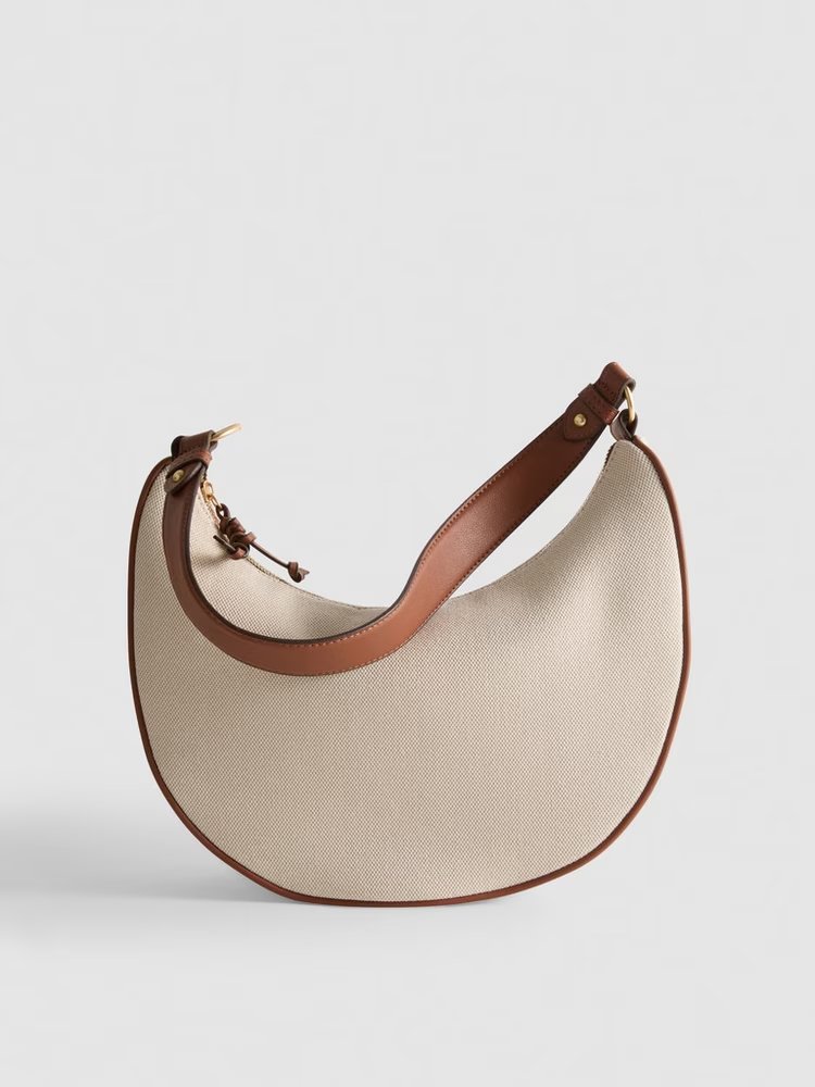 Sac à bandoulière arrondi en tissu