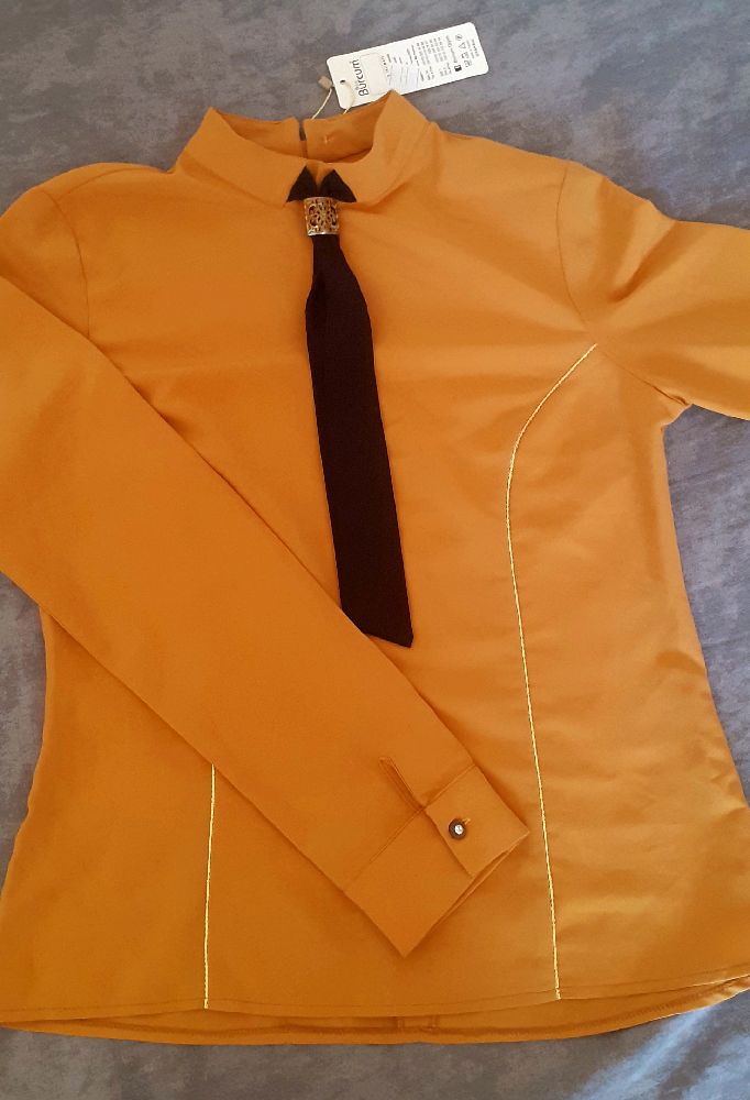 Chemise jaune moutarde 