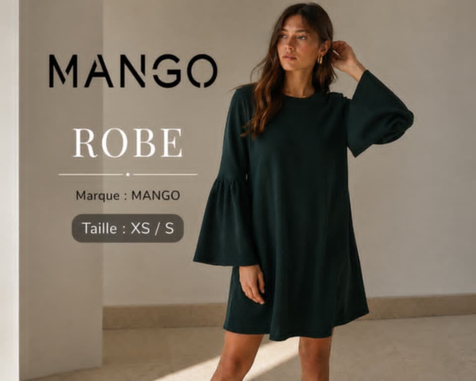 Robe verte taille XS/S MANGO