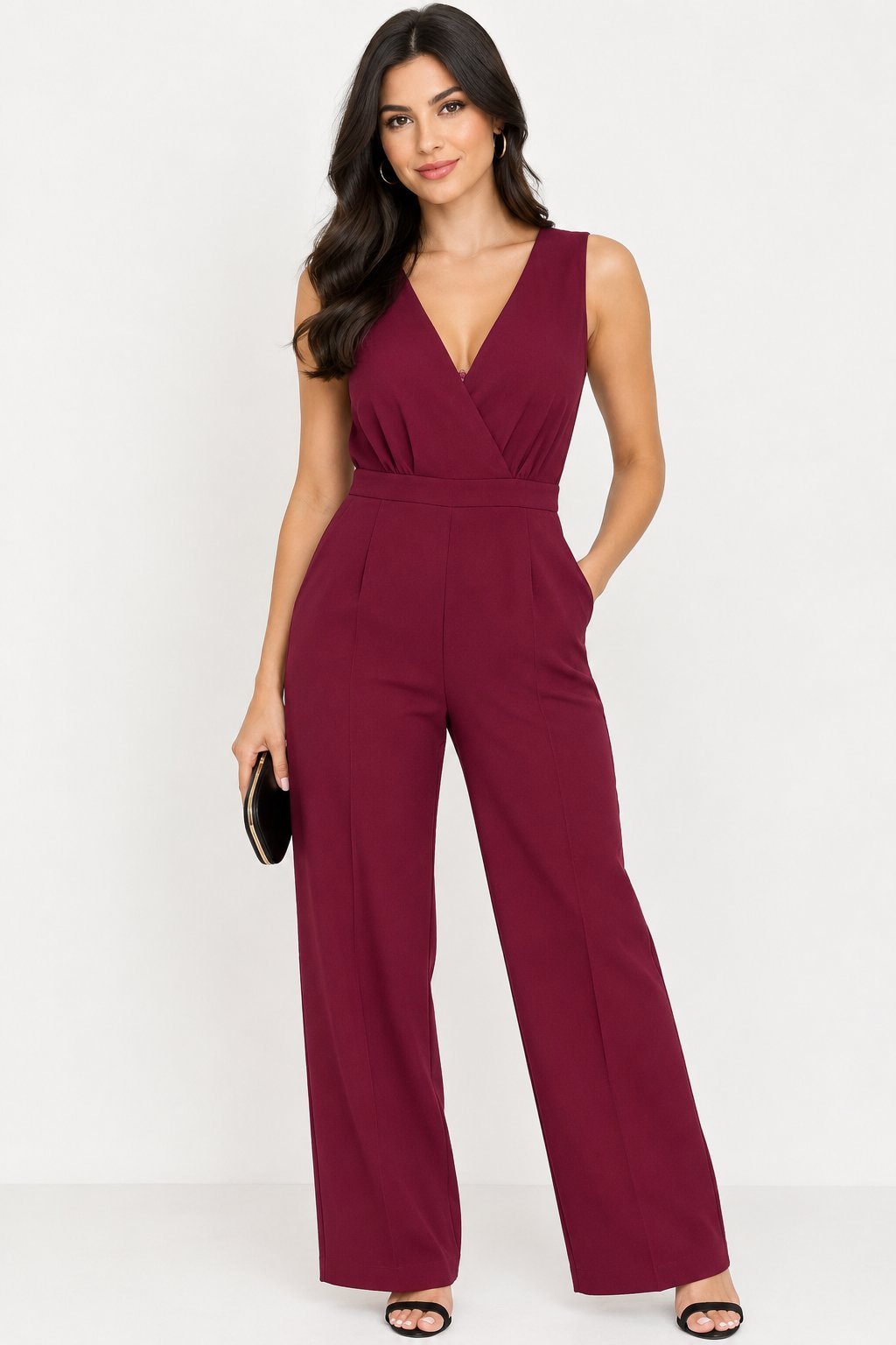 Combinaison taille M couleur rouge bordeau