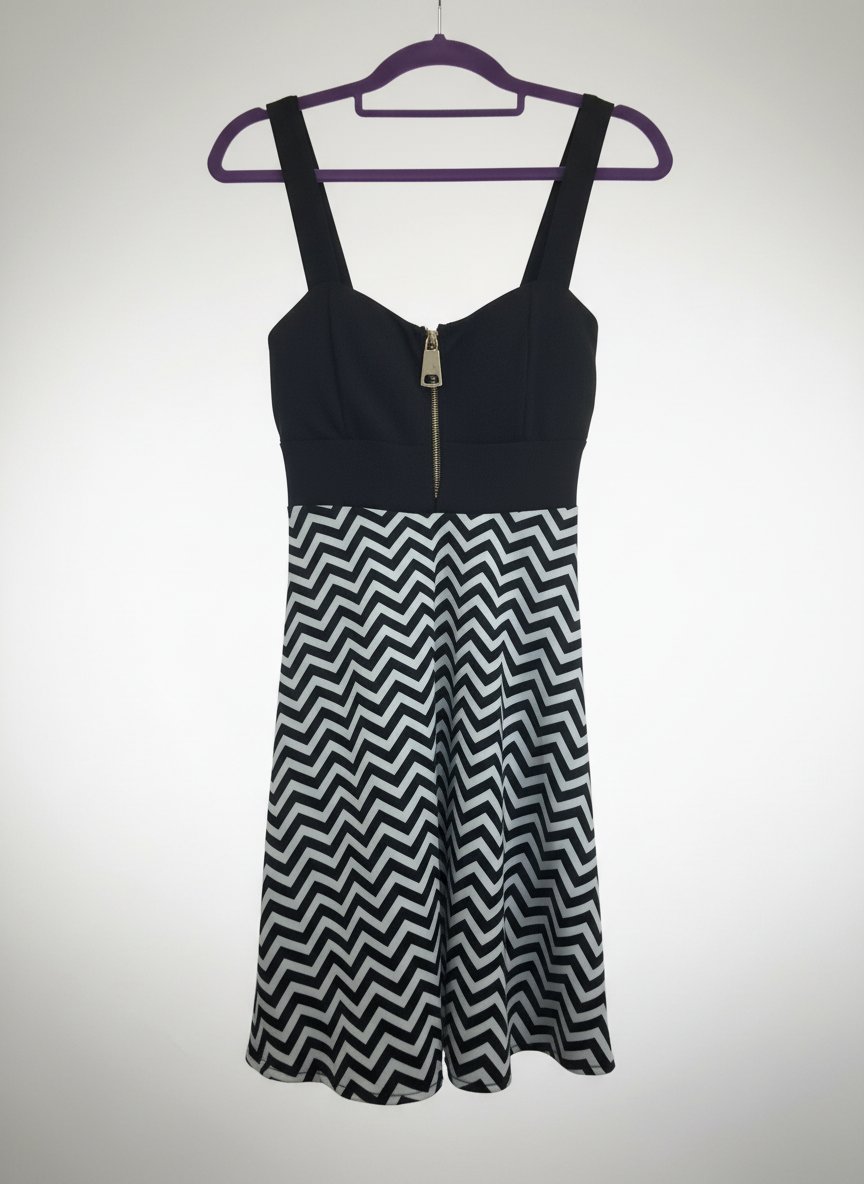 Robe noire et blanc 