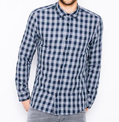 Chemise à carreaux homme taille S 100%cotton