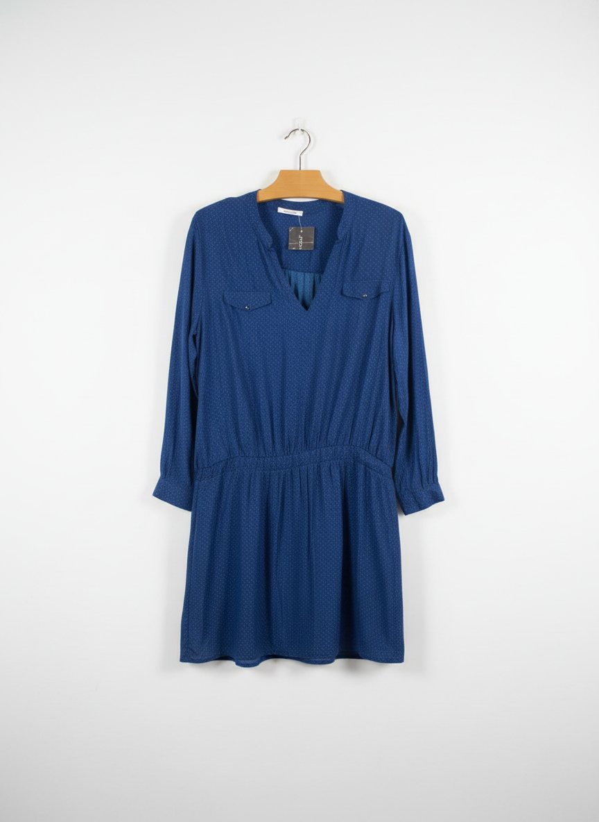 Robe chemise bleu taille 44