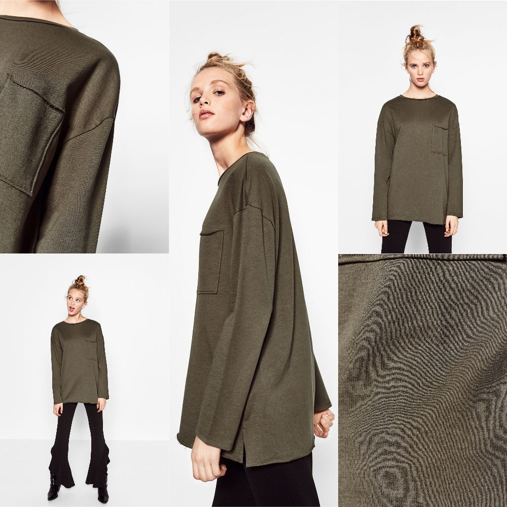 Pull vert Zara hiver neuf