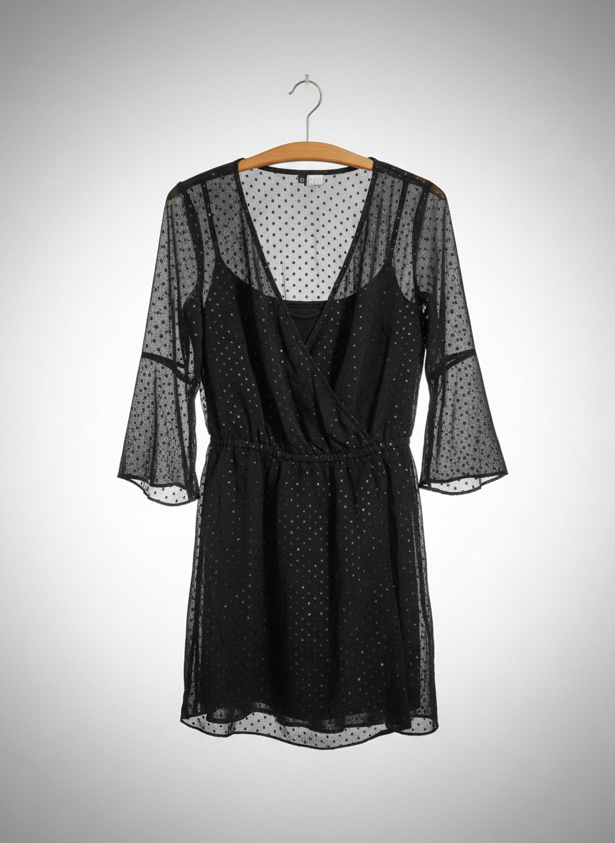 Robe noir scintillante taille 40