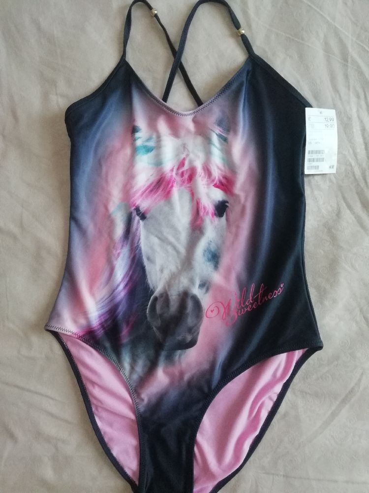 Maillot petite fille design cheval
