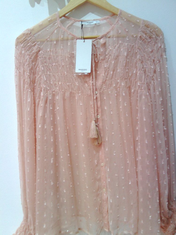 Chemise mango saumon 
