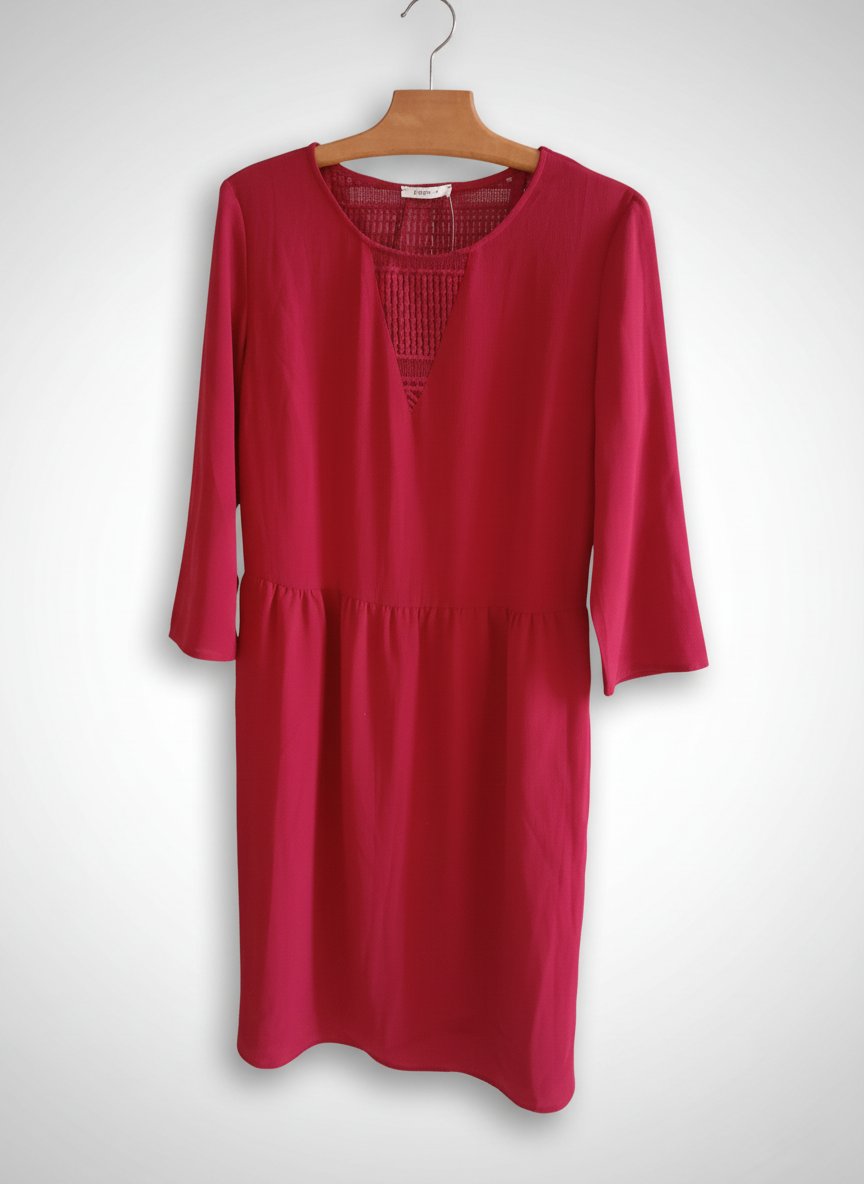 Robe rouge midi taille 40