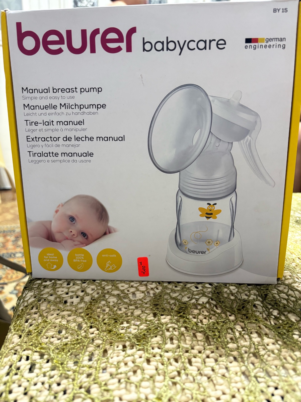 🍼 Tire-lait manuel Beurer Babycare BY15 – Neuf