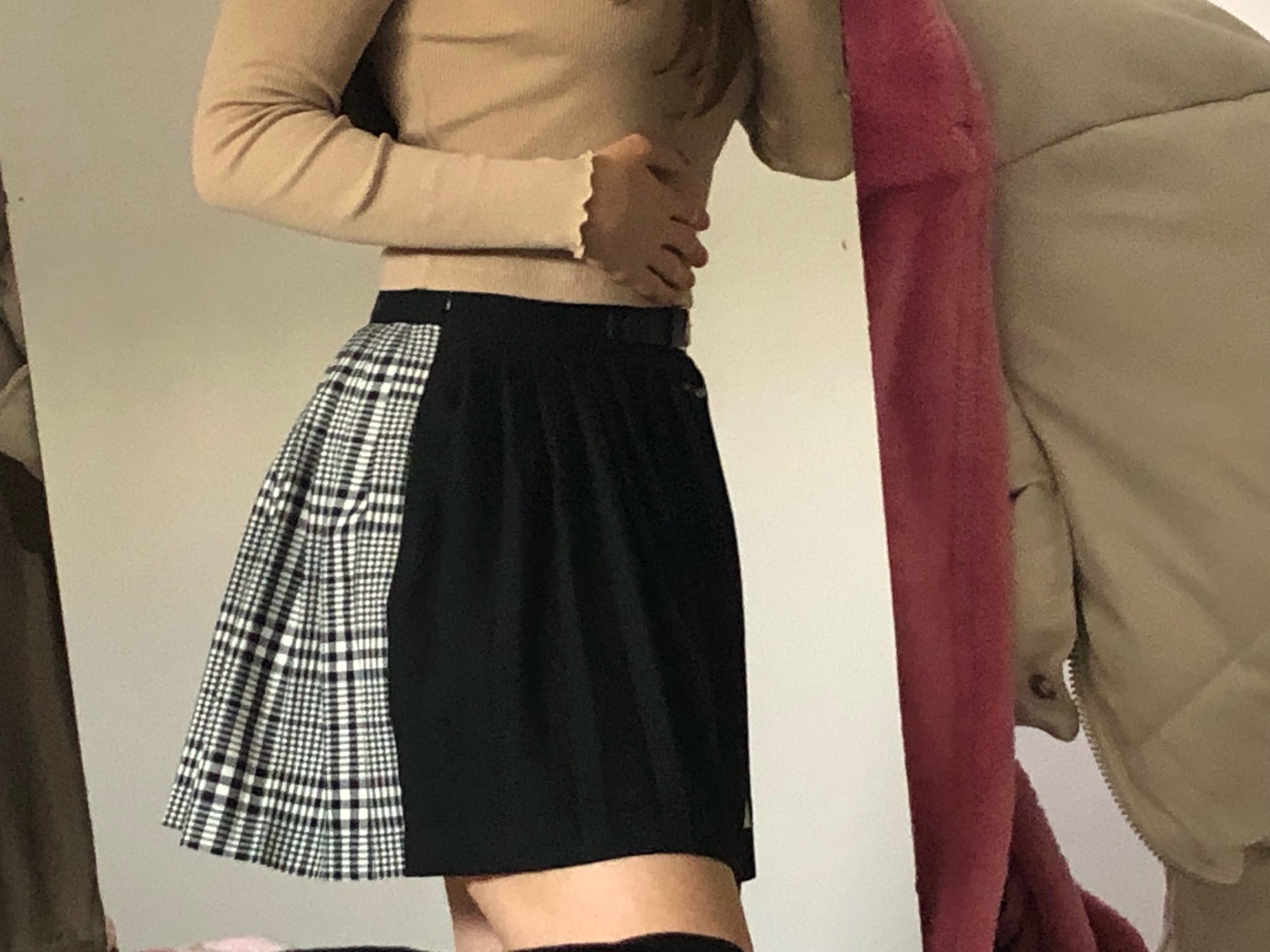 Jupe noir et blanc taille 40 