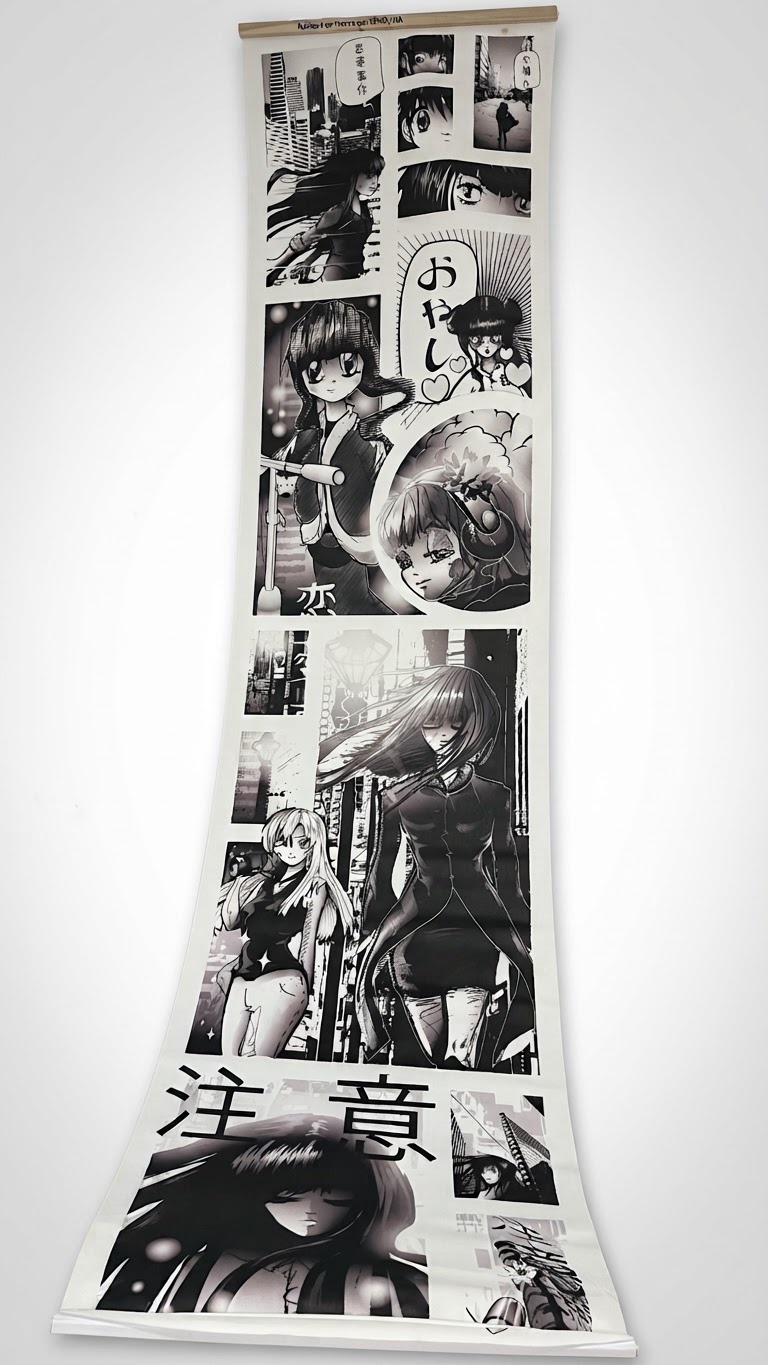 Self-adhesive wallpaper anime