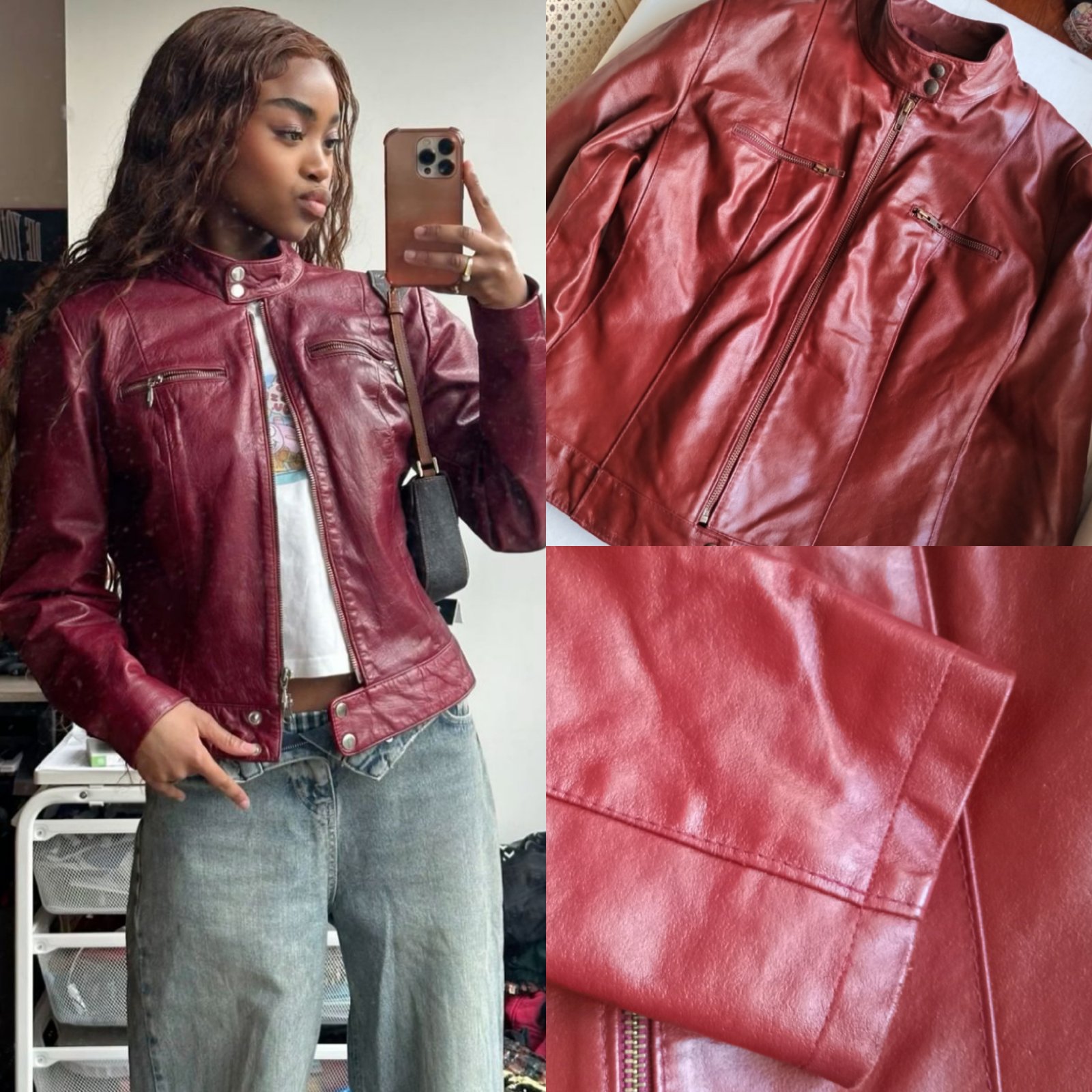 Burgundy jacket