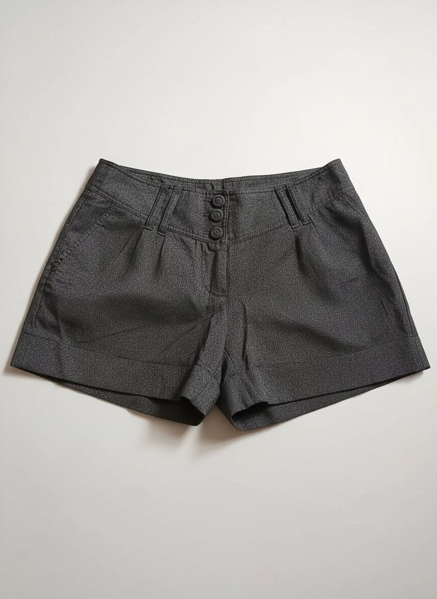 Short court gris anthracite style tailleur