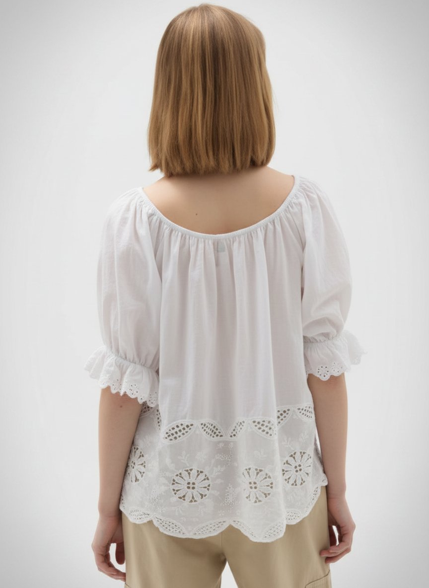 Blouse Bohème Blanche