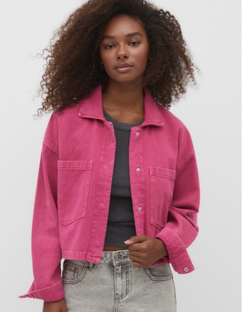 Crop overshirt STRADIVARIUS