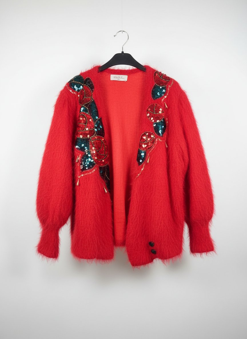 Gilet rouge avec bordure